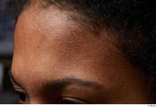 HD Face skin reference Daniella Hinton eyebrow forehead skin pores…